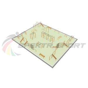 Купить Парковая площадка для Воркаут и WRK 3_76mm в Белом 