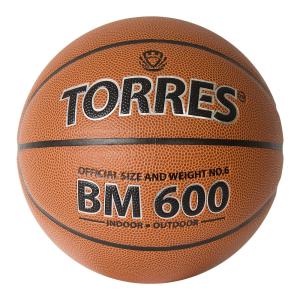 Купить Мяч баскетбольный "TORRES BM600" р. 6 в Белом 