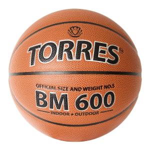 Купить Мяч баскетбольный "TORRES BM600" р. 5 в Белом 