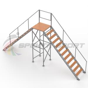 Купить ОКД Сквозная лестница в Белом 