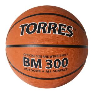 Купить Мяч баскетбольный "TORRES BM300" р.5 в Белом 
