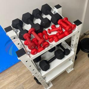 Купить Модульный стеллаж для гантелей, гирь  600х470х1160 в Белом 