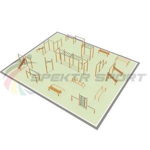 Купить Парковая площадка для Воркаут и WRK 5_76mm в Белом 
