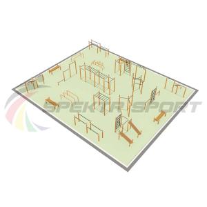 Купить Парковая площадка для Воркаут и WRK 4_76mm в Белом 