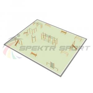 Купить Парковая площадка для Воркаут и WRK 2_76mm в Белом 