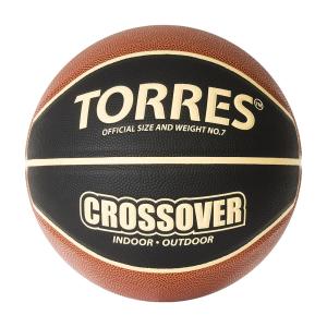 Купить Мяч баскетбольный "TORRES Crossover" р.7 в Белом 